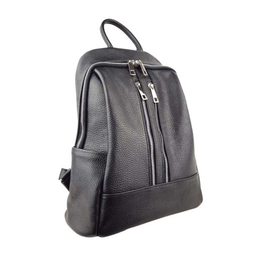 Rucsac piele naturala negru Valentina