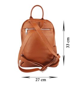 Rucsac piele naturala maro Alice