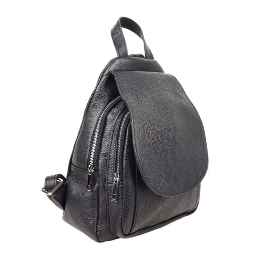 Rucsac piele naturala negru Ivy