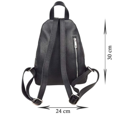 Rucsac piele naturala negru Ivy