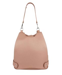 Rucsac piele naturala roz Claire