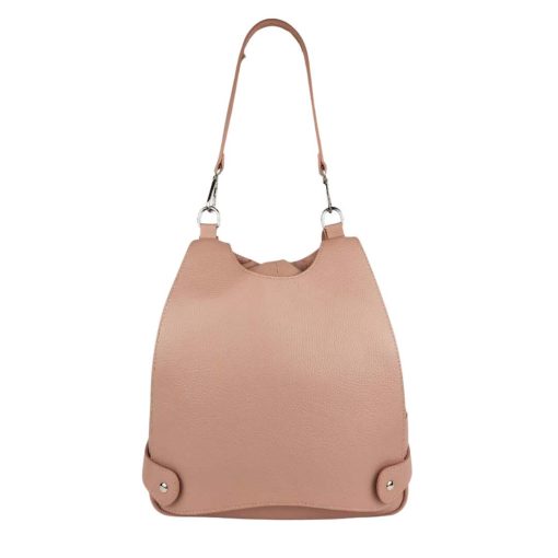 Rucsac piele naturala roz Claire