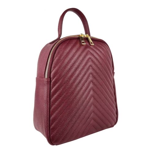 Rucsac piele naturala bordo Madeline