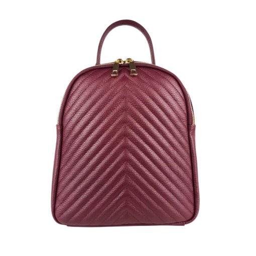 Rucsac piele naturala bordo Madeline