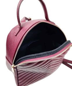 Rucsac piele naturala bordo Madeline