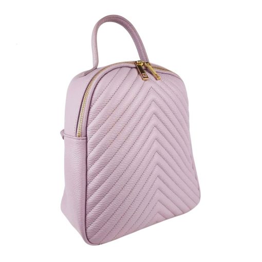 Rucsac piele naturala lila Madeline