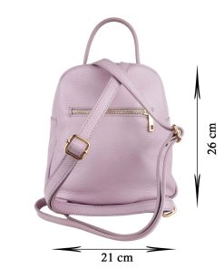 Rucsac piele naturala lila Madeline