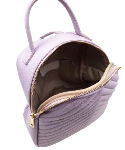 Rucsac piele naturala lila Madeline