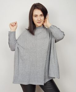 Bluza dama gri oversize Melis