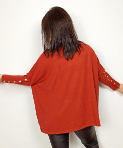 Bluza dama caramizie oversize Melis