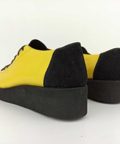 Pantofi casual galbeni cu talpa usoara Ema