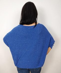 Bluza dama casual blu oversize Marie