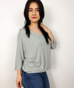 Bluza dama casual gri oversize Marie