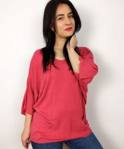 Bluza dama rosie casual Namuchi