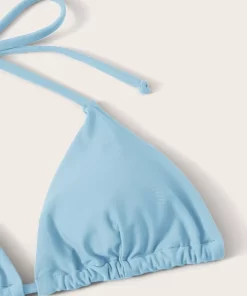 Costum de baie blue doua piese sutien triunghi Ada