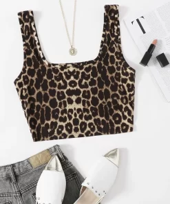 Bustiera dama leopard print Itzel