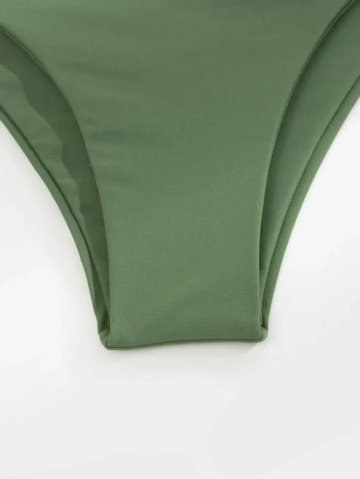 Costum de baie doua piese verde army Journi