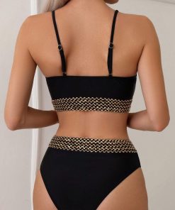 Costum de baie doua piese Isra negru