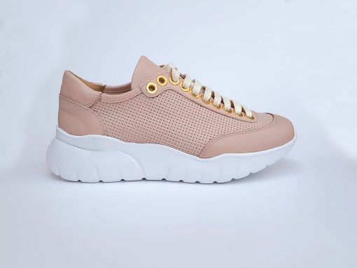 Sneakers sport dama nude Jenna piele naturala