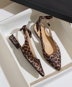 Balerini dama ascutiti leopard Bella